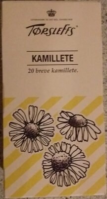 front da.13.400.jpg Tørsleffs Kamille Te 20 tebreve