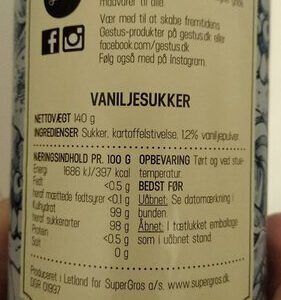 Gestus Vaniljesukker 140 g