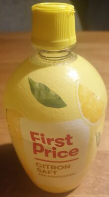 front en.18.400.jpg FP Citronsaft 200 ml flaske First Price