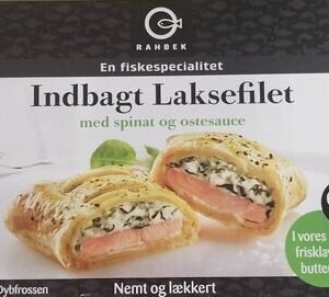 Indbagt Laks med Spinat fra Rahbek 250 g