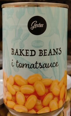 front en.8.400 5.jpg Gestus Baked Beans i Tomat bønner i tomatsauce