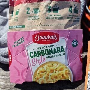 Snack Cup Carbonara