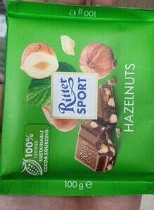 Ritter Sport Mælk Hak. Nø