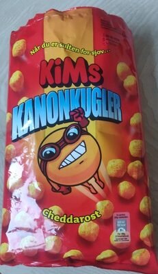 front es.8.400.jpg Kims Kanonkugler 135g majs-snack med ostesmag
