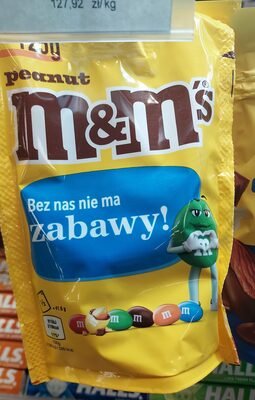 front fr.50.400.jpg M&M's Peanut konfekt med jordnødder