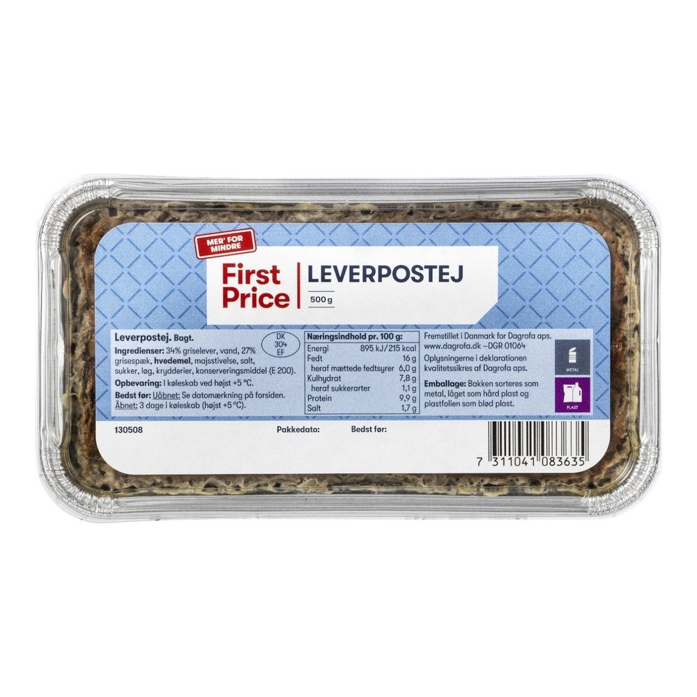 First Price Leverpostej