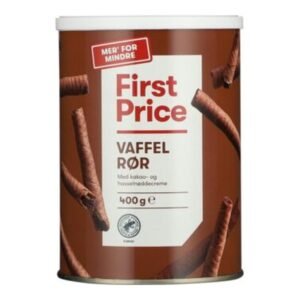 First Price Vaffelrør med kakao fyld