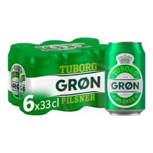 Grøn Tuborg dåse 6-pak