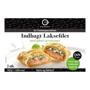 Indbagt Laks med Spinat fra Rahbek 250 g