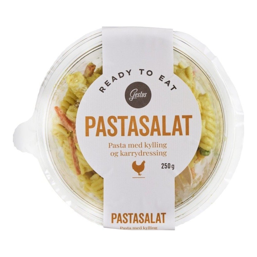 Pastasalat med kylling karry