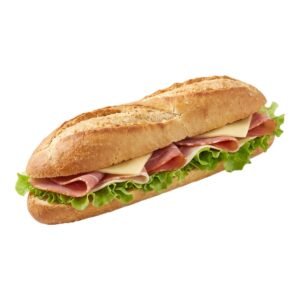 Sandwich med ost og skinke