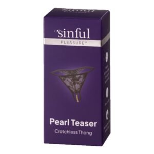 Sinful Pleasure Pearl Teaser Crotchless Thong